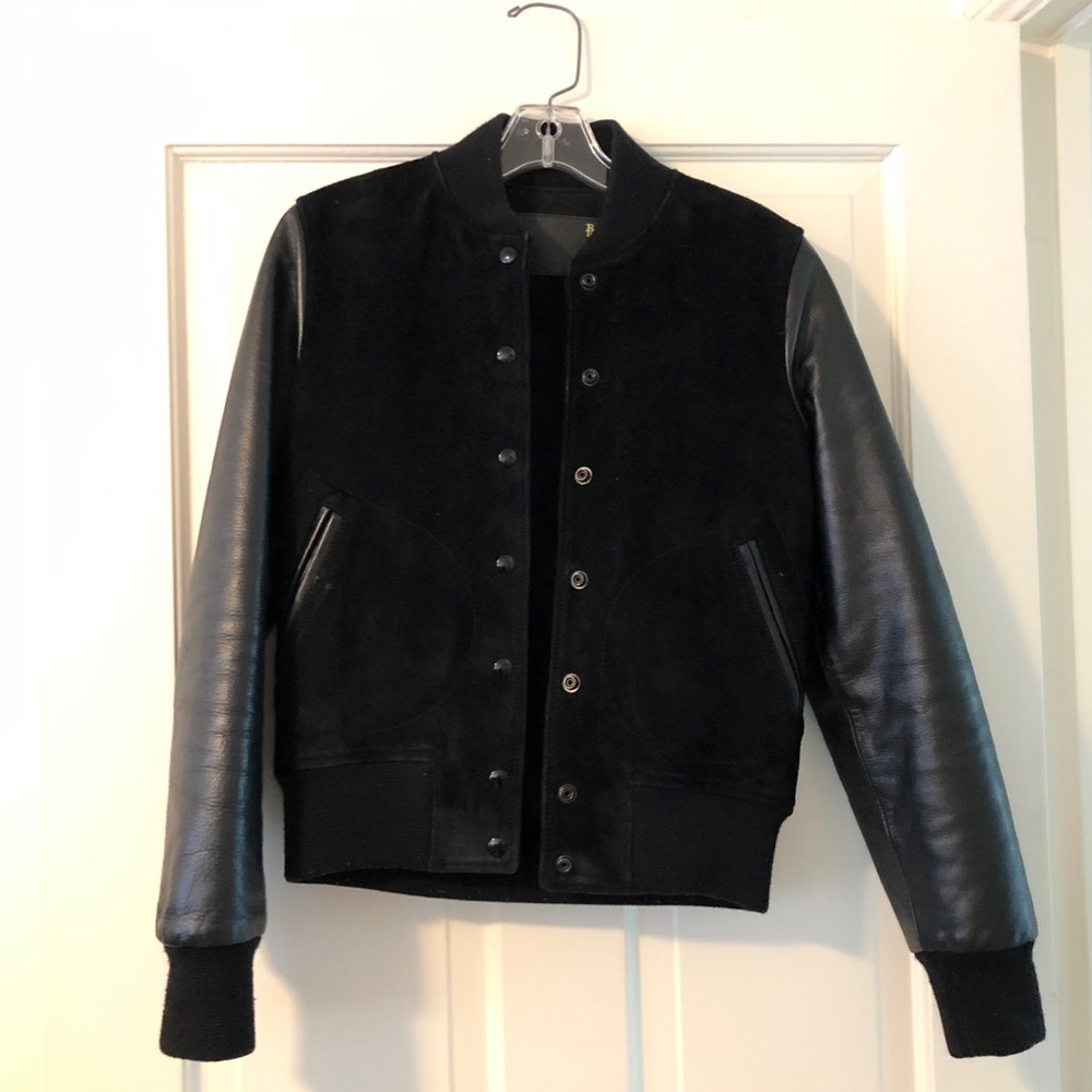 R13 Leather Varsity Jacket Size Small